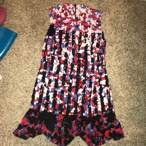 Peter Pilotto... red, white, blue flounce dress